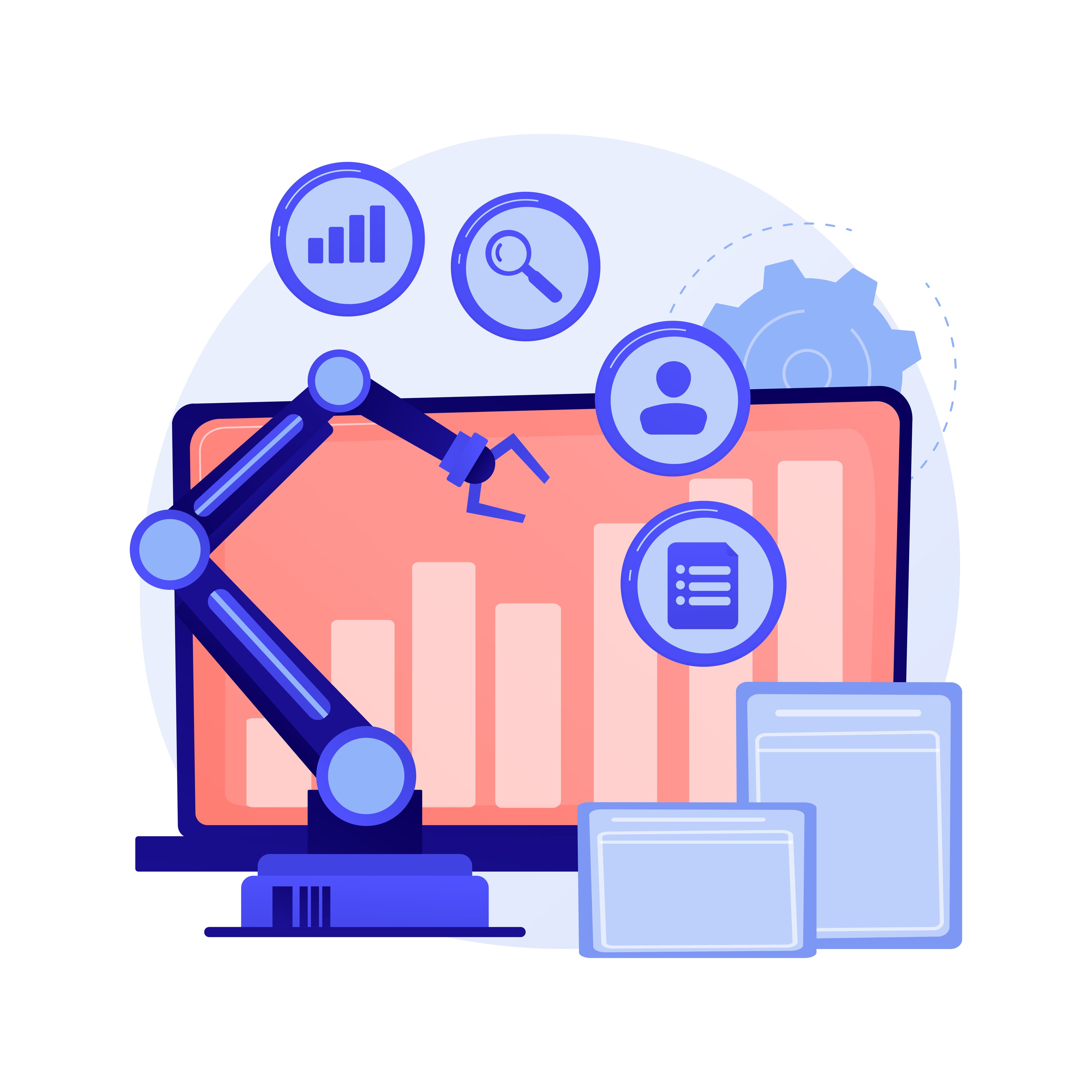 Online business development vector concept metaphor.
